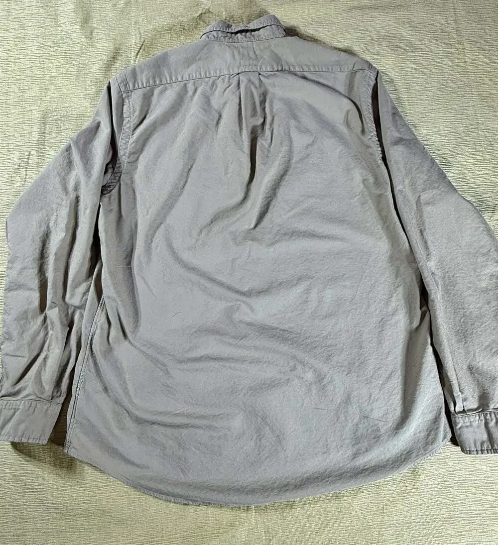 Polo Ralph Lauren Mens L Classic Fit Button Down Shirt Taupe Gray Cotton Pony